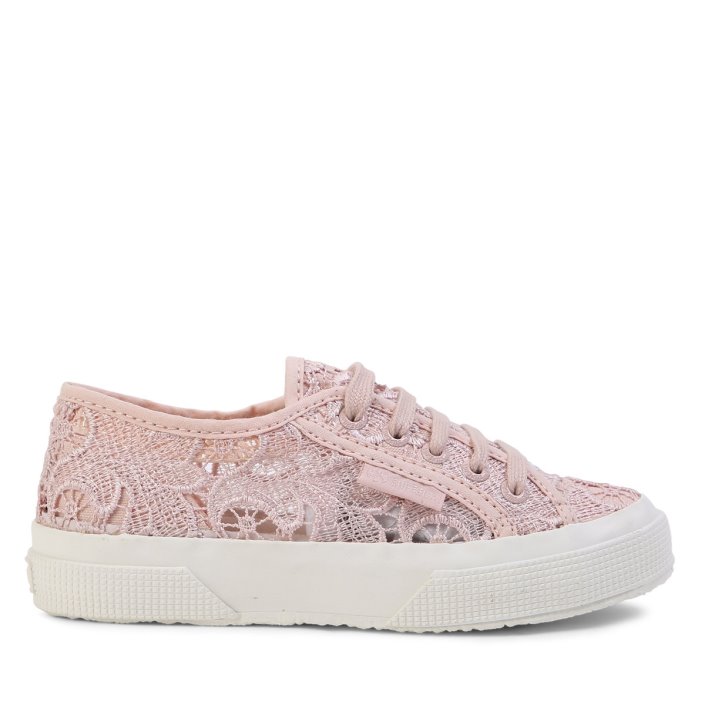 Superga Sale 2750 Kids Macrame Pink Skin