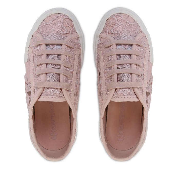 Superga Sale 2750 Kids Macrame Pink Skin