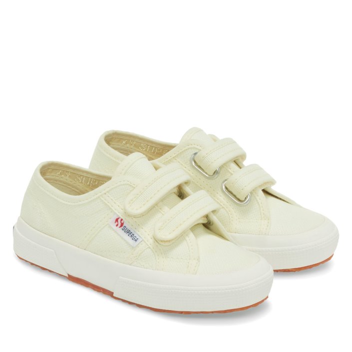 Superga Sale 2750 Jstrap Classic Kids Green Lt-F Avorio