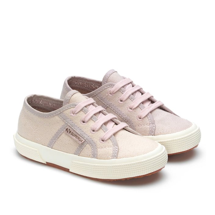 Superga Sale 2750 Kids Organic Canvas Natural Dye Pink Magenta Leaves