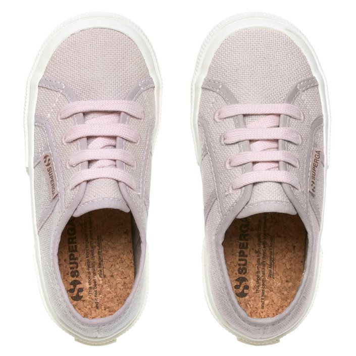 Superga Sale 2750 Kids Organic Canvas Natural Dye Pink Magenta Leaves