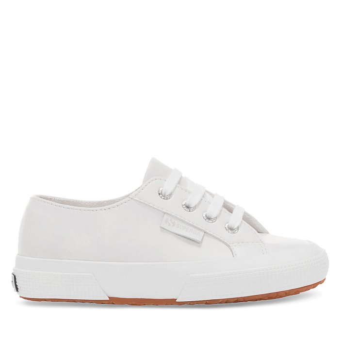 Superga Sale 2750 Kids Vegan Faux Leather White
